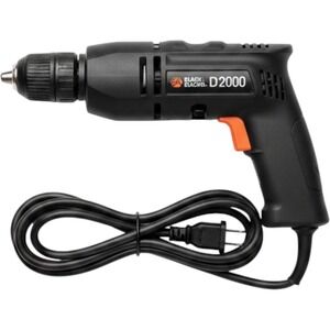 Corded Drill Black Decker‎ D2000 7157 Compact Reversing Tool Vintage Garage